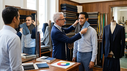 El Arte de la Colorimetría Masculina: Cómo Elegir el Traje Perfecto Según tu Tono