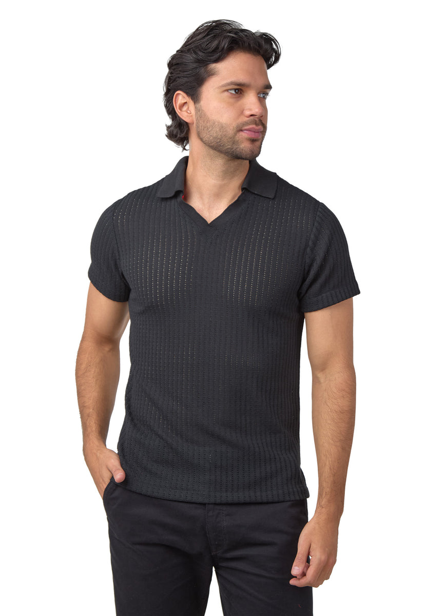 Polo tejida negra