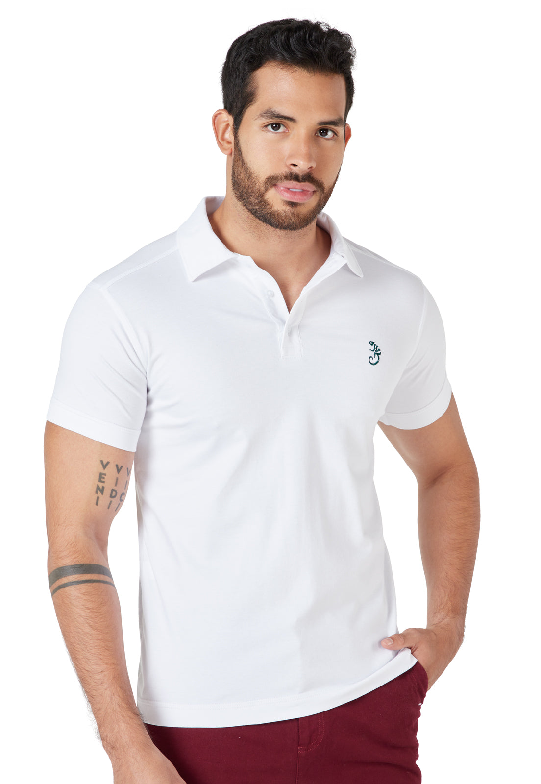 Polo Shirt Outfit Playera Polo Blanca Hombre Camiseta Tipo Polo